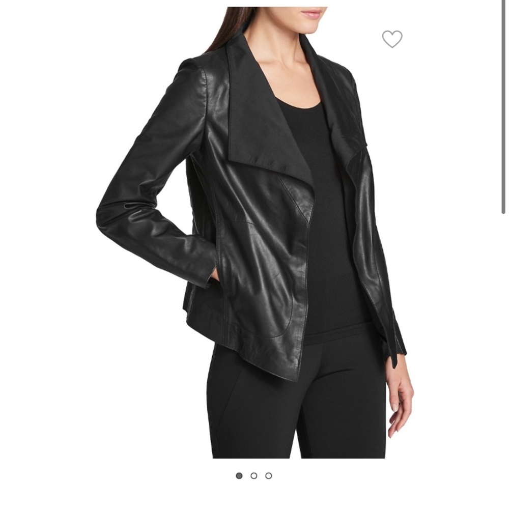 Donna Karan New York Leather Jacket